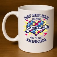 Brilliant Autism Awareness Quote 11oz C Handle Ceramic Mug