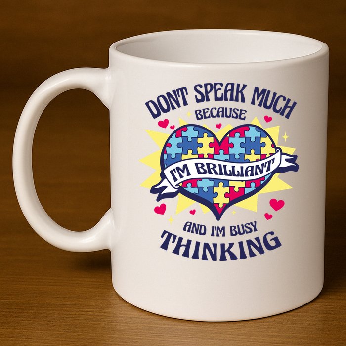 Brilliant Autism Awareness Quote 11oz C Handle Ceramic Mug