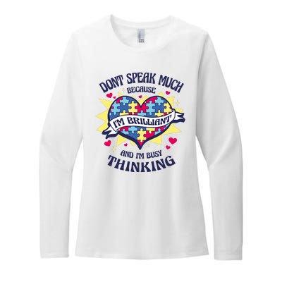 Brilliant Autism Awareness Quote Womens CVC Long Sleeve Shirt