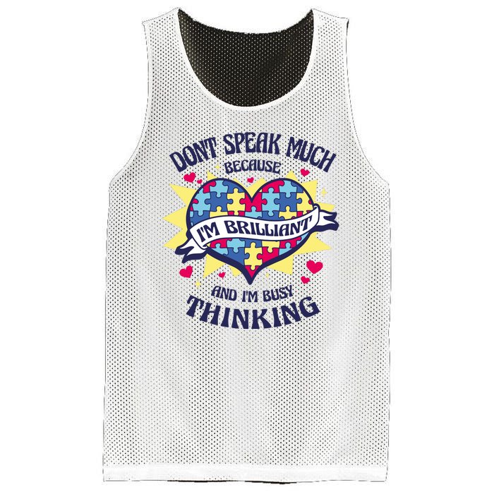 Brilliant Autism Awareness Quote Mesh Reversible Basketball Jersey Tank