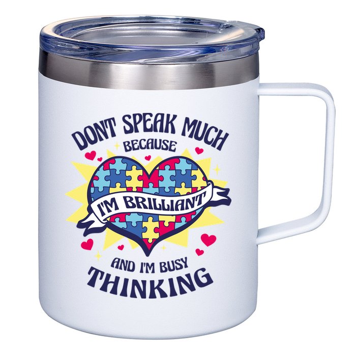 Brilliant Autism Awareness Quote 12oz Stainless Steel Coffee Mug