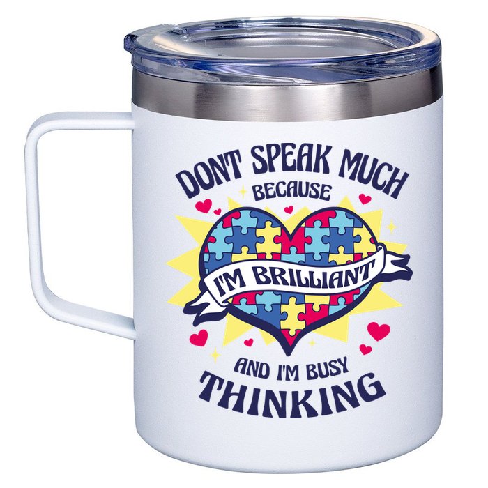 Brilliant Autism Awareness Quote 12oz Stainless Steel Coffee Mug