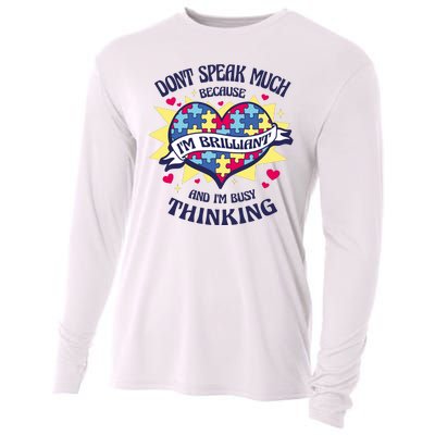 Brilliant Autism Awareness Quote Cooling Performance Long Sleeve Crew