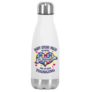 Brilliant Autism Awareness Quote Stainless Steel Insulated Water Bottle