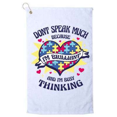 Brilliant Autism Awareness Quote Golf Towel
