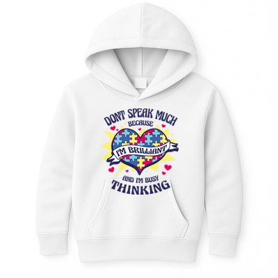 Brilliant Autism Awareness Quote Kids Hoodie