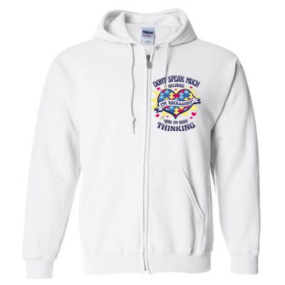 Brilliant Autism Awareness Quote Full Zip Hoodie