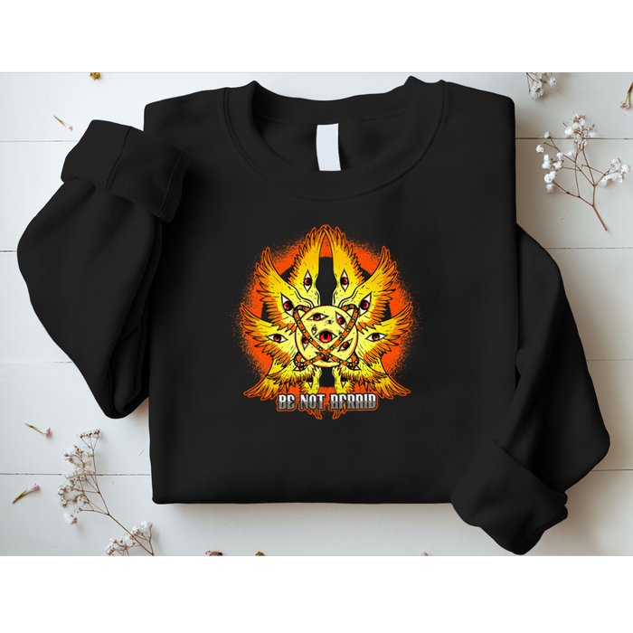 Biblically Accurate Angel Meme Ophanim Be Not Afraid Sweatshirt