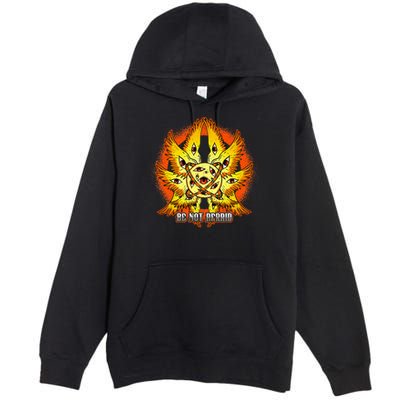 Biblically Accurate Angel Meme Ophanim Be Not Afraid Premium Pullover Hoodie
