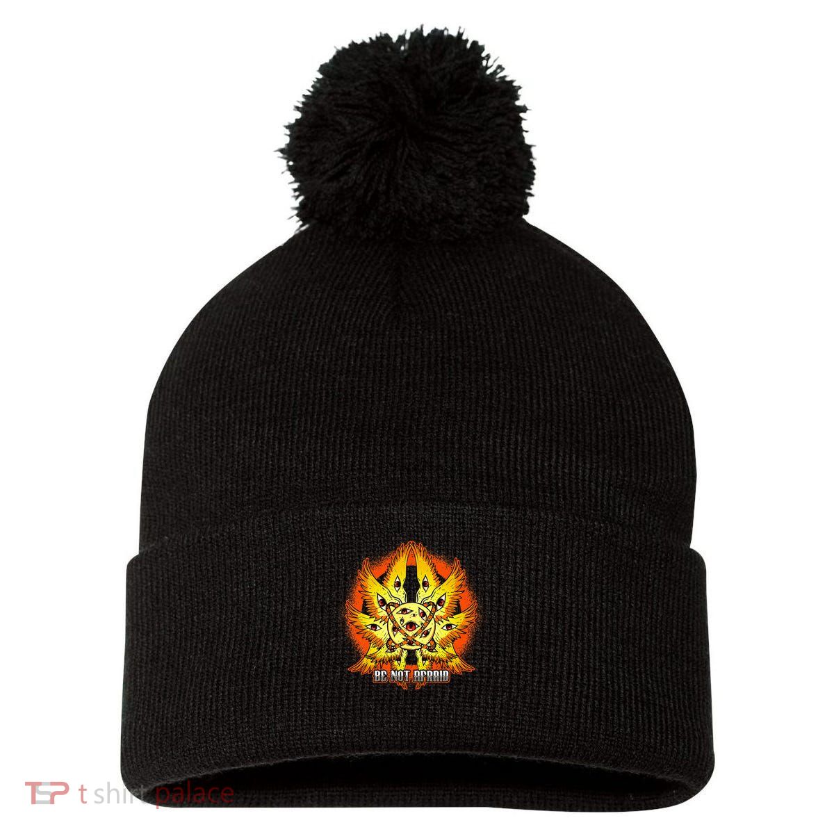 Biblically Accurate Angel Meme Ophanim Be Not Afraid Pom Pom 12in Knit Beanie