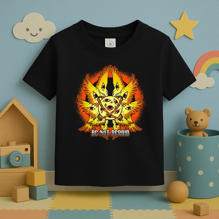 Biblically Accurate Angel Meme Ophanim Be Not Afraid Toddler T-Shirt