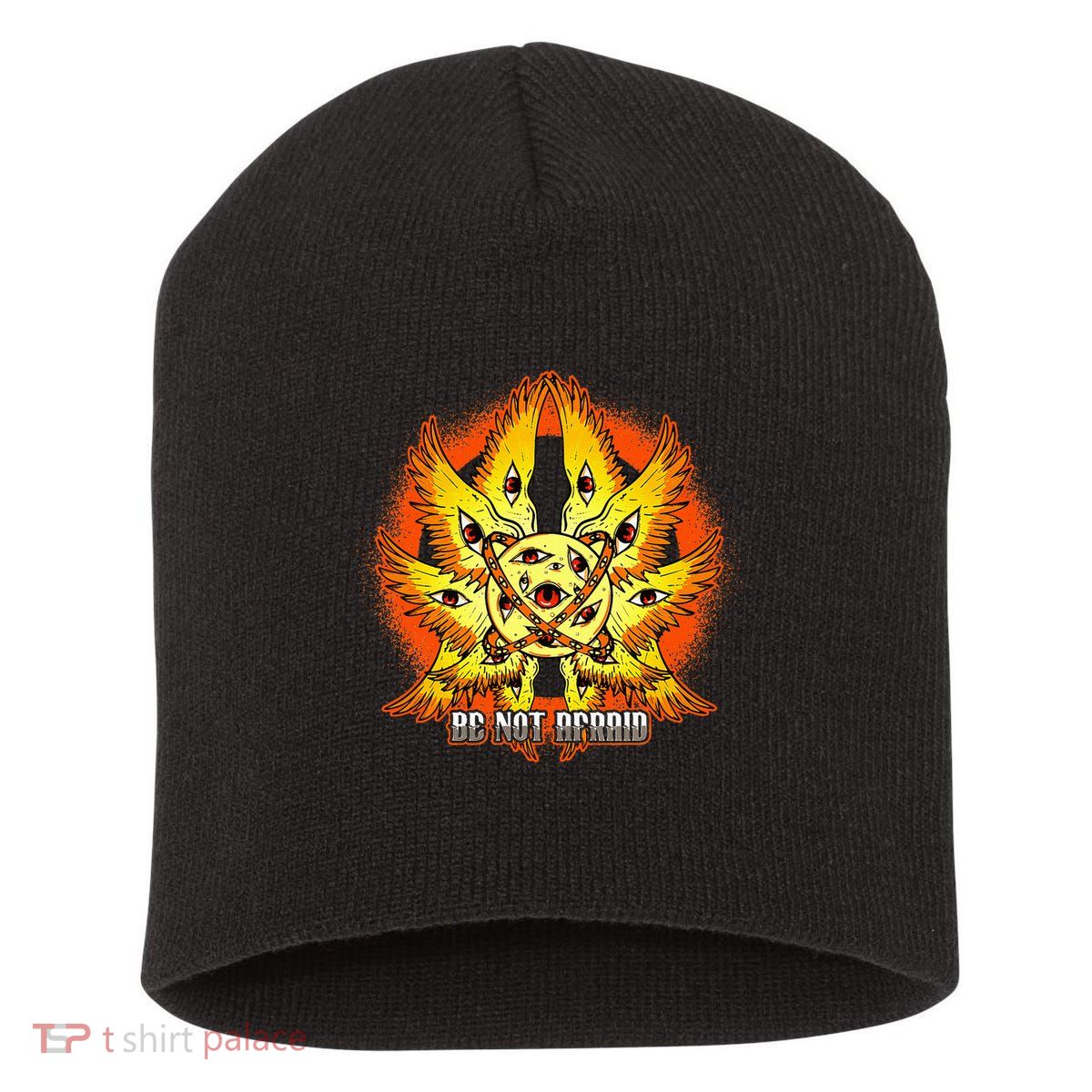 Biblically Accurate Angel Meme Ophanim Be Not Afraid Short Acrylic Beanie