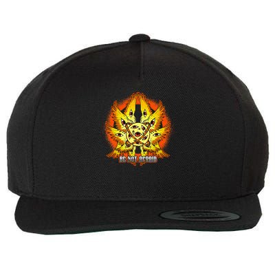 Biblically Accurate Angel Meme Ophanim Be Not Afraid Wool Snapback Cap