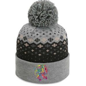 Boombox Astronaut And Teens Graphic Cute Gift The Baniff Cuffed Pom Beanie