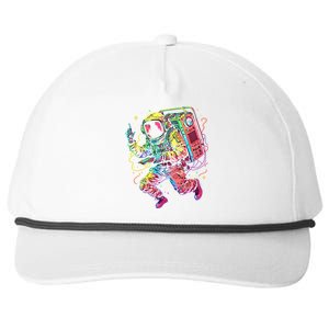 Boombox Astronaut And Teens Graphic Cute Gift Snapback Five-Panel Rope Hat