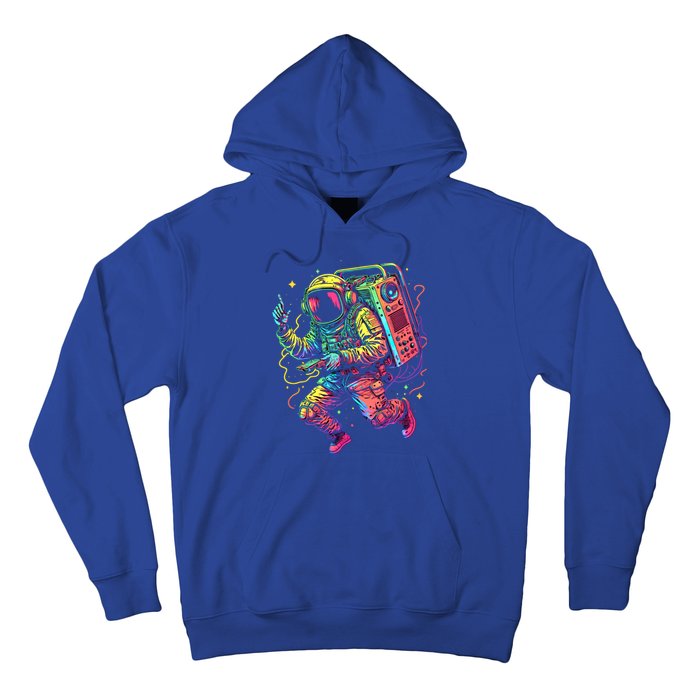 Boombox Astronaut And Teens Graphic Cute Gift Hoodie