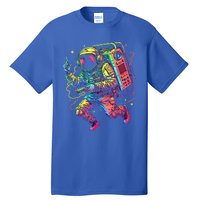 Boombox Astronaut And Teens Graphic Cute Gift Tall T-Shirt