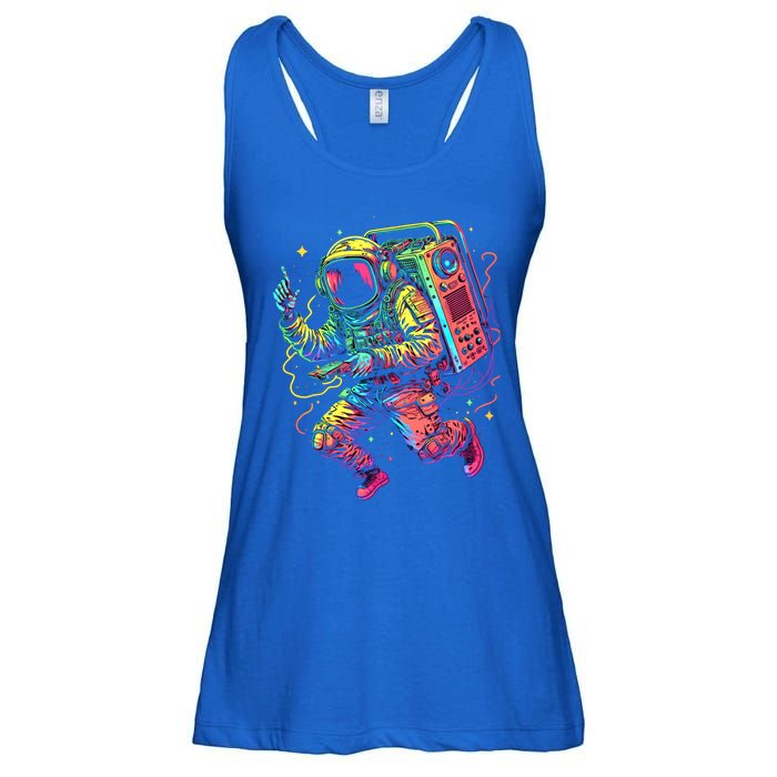 Boombox Astronaut And Teens Graphic Cute Gift Ladies Essential Flowy Tank