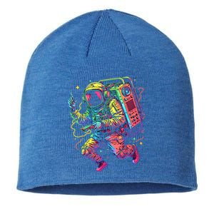 Boombox Astronaut And Teens Graphic Cute Gift Sustainable Beanie