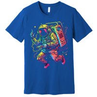 Boombox Astronaut And Teens Graphic Cute Gift Premium T-Shirt