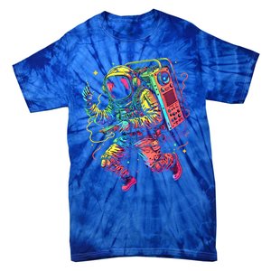 Boombox Astronaut And Teens Graphic Cute Gift Tie-Dye T-Shirt