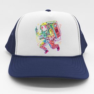 Boombox Astronaut And Teens Graphic Cute Gift Trucker Hat