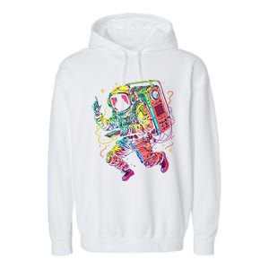 Boombox Astronaut And Teens Graphic Cute Gift Garment-Dyed Fleece Hoodie