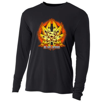 Biblically Accurate Angel Meme Ophanim Be Not Afraid Premium Cooling Performance Long Sleeve Crew