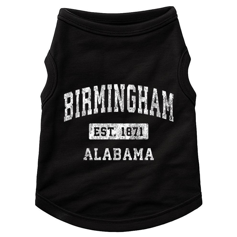 Birmingham Alabama Al Vintage Established Sports Design Doggie Tank