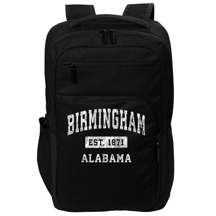 Birmingham Alabama Al Vintage Established Sports Design Impact Tech Backpack