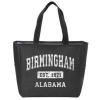 Birmingham Alabama Al Vintage Established Sports Design Zip Tote Bag