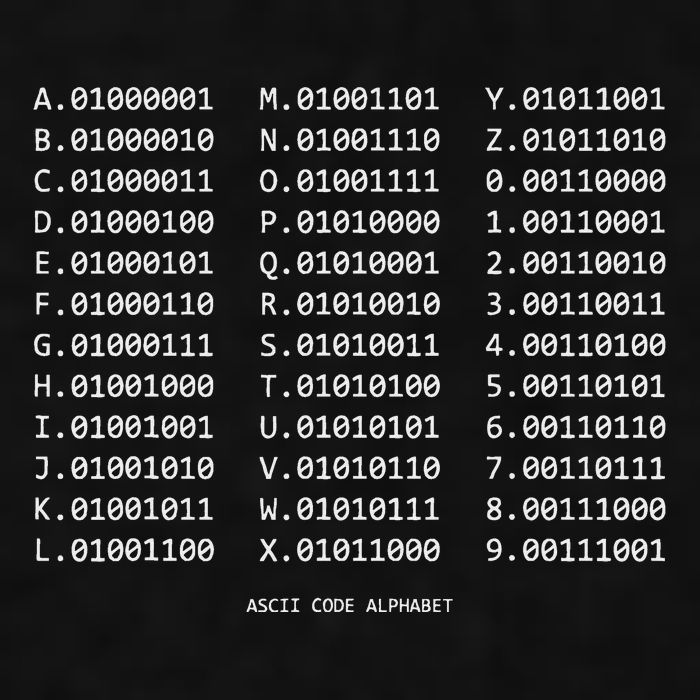 Binary Alphabet Abc + Numbers In Binary Code Ladies PosiCharge Tri-Blend Wicking Tank