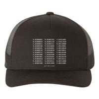 Binary Alphabet Abc + Numbers In Binary Code Yupoong Adult 5-Panel Trucker Hat