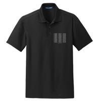 Binary Alphabet Abc + Numbers In Binary Code Dry Zone Grid Polo
