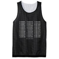 Binary Alphabet Abc + Numbers In Binary Code Mesh Reversible Basketball Jersey Tank