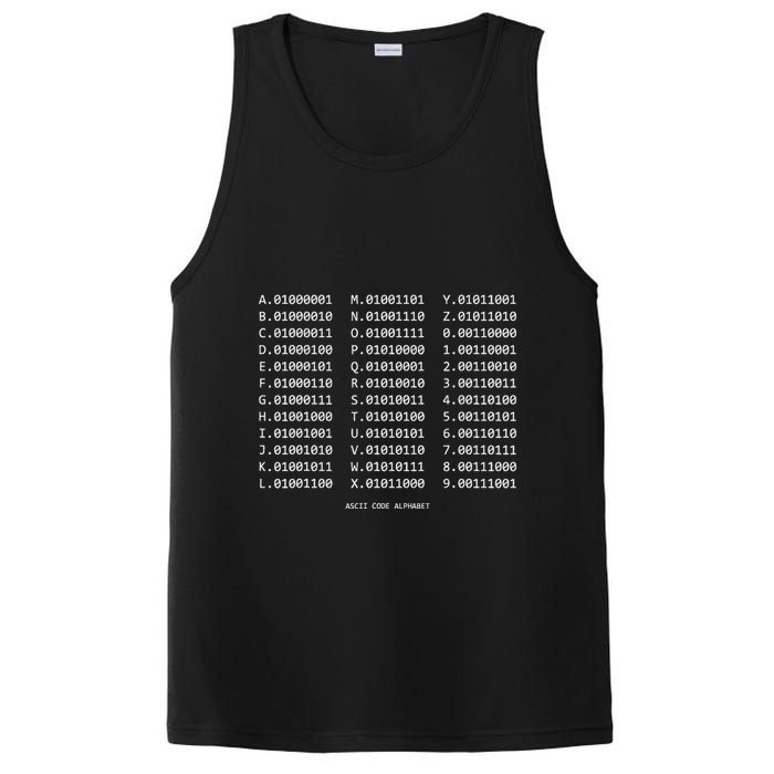 Binary Alphabet Abc + Numbers In Binary Code PosiCharge Competitor Tank