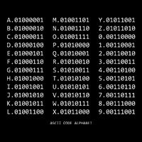 Binary Alphabet Abc + Numbers In Binary Code Full Zip Hoodie