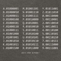 Binary Alphabet Abc + Numbers In Binary Code Cotton Canvas Backpack