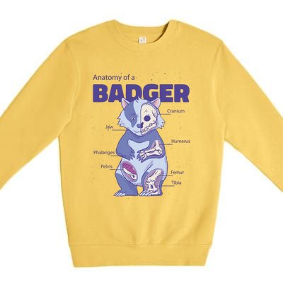 Badger Animal Anatomy Premium Crewneck Sweatshirt