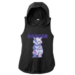 Badger Animal Anatomy Ladies PosiCharge Tri-Blend Wicking Draft Hoodie Tank