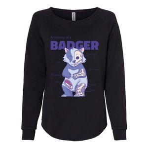 Badger Animal Anatomy Womens California Wash Sweatshirt