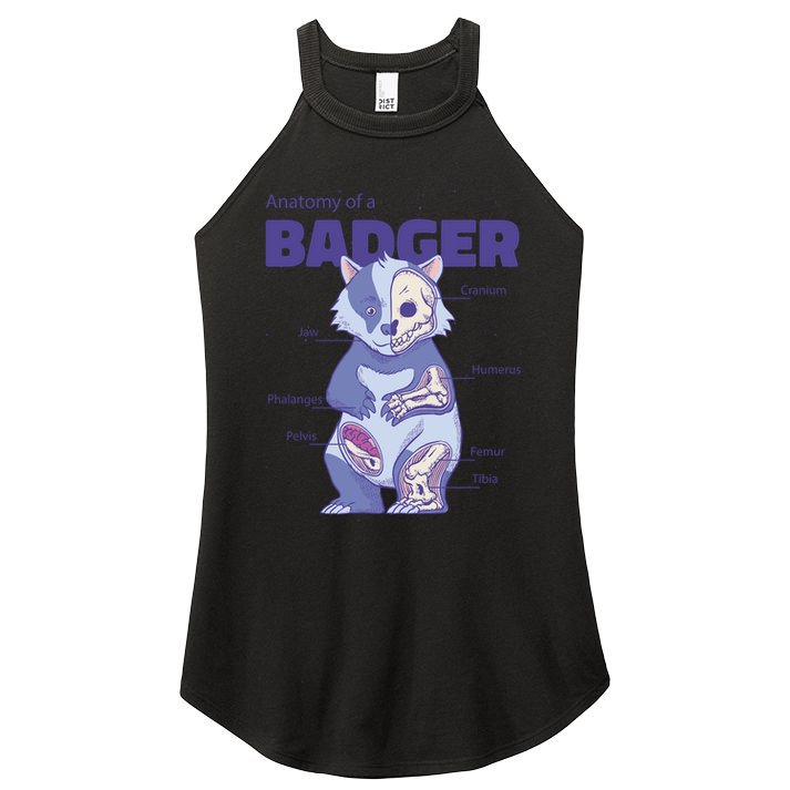 Badger Animal Anatomy Women's Perfect Tri Rocker Tank