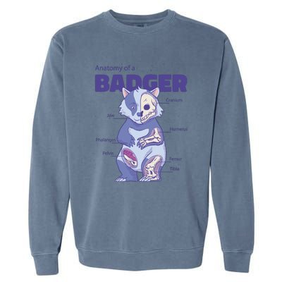 Badger Animal Anatomy Garment-Dyed Sweatshirt