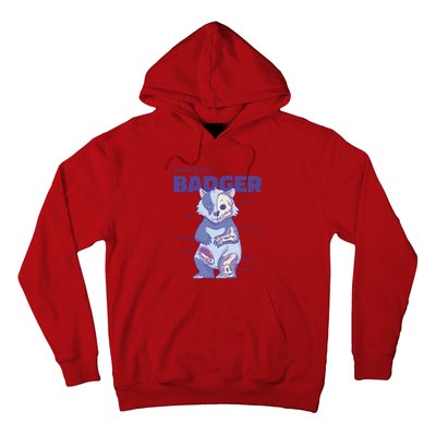 Badger Animal Anatomy Hoodie