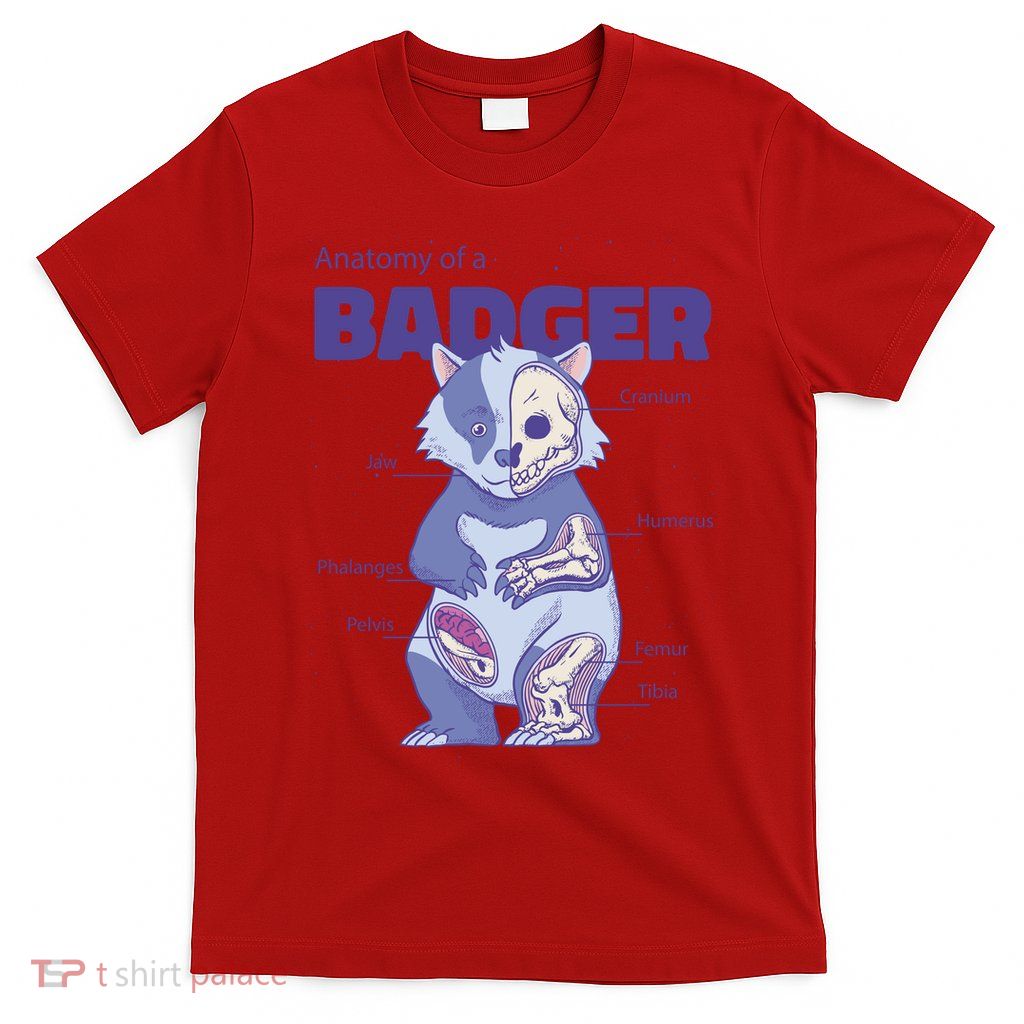 Badger Animal Anatomy T-Shirt