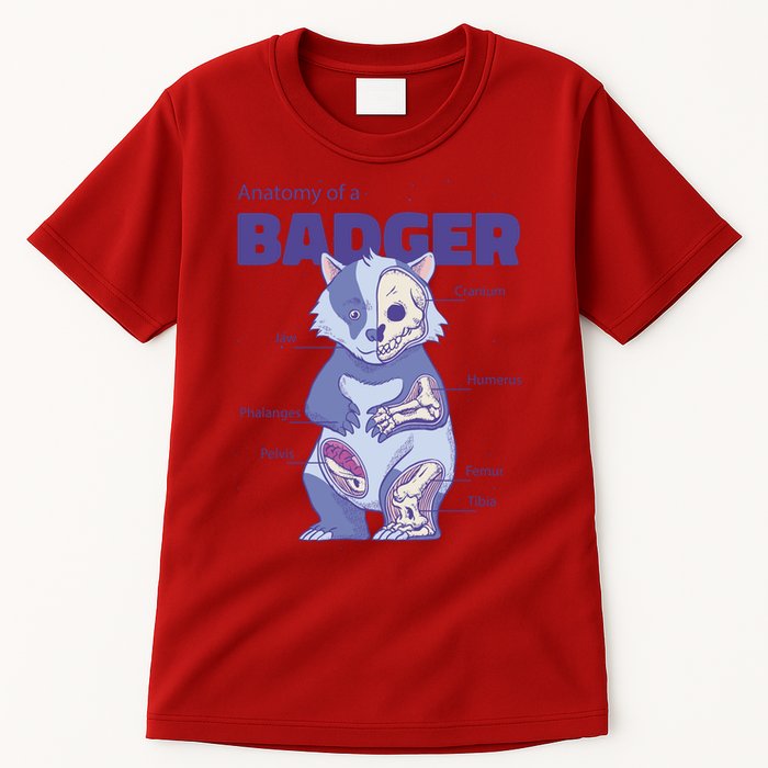 Badger Animal Anatomy Tall T-Shirt