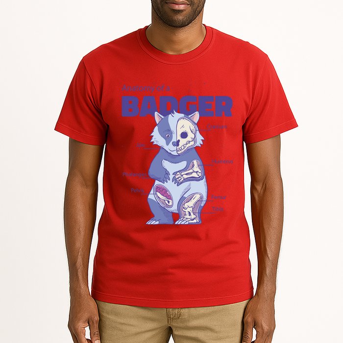 Badger Animal Anatomy Tall T-Shirt