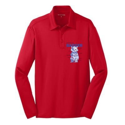 Badger Animal Anatomy Silk Touch Performance Long Sleeve Polo