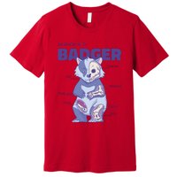 Badger Animal Anatomy Premium T-Shirt