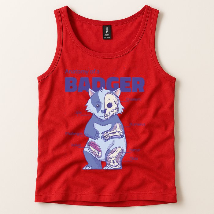 Badger Animal Anatomy Tank Top